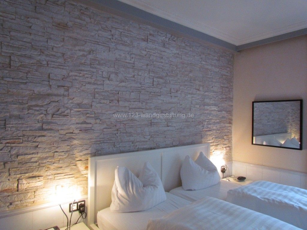 Wohnzimmer wandgestaltung steinoptik – dumss.com