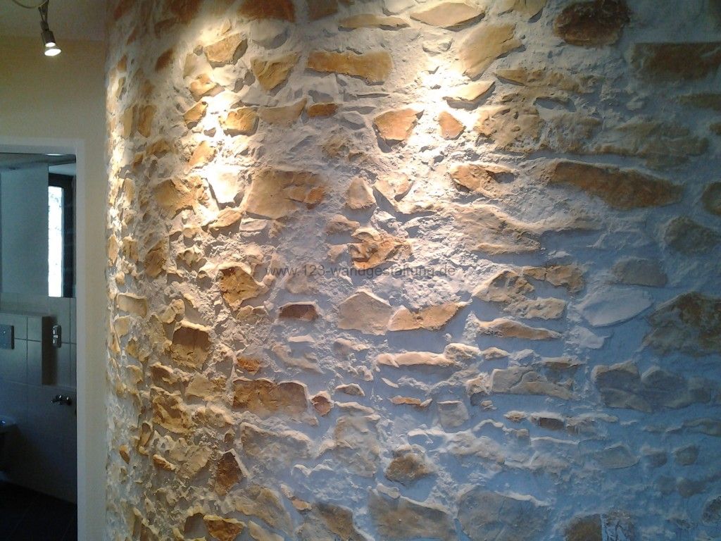 Wohnzimmer design wand stein – sehremini