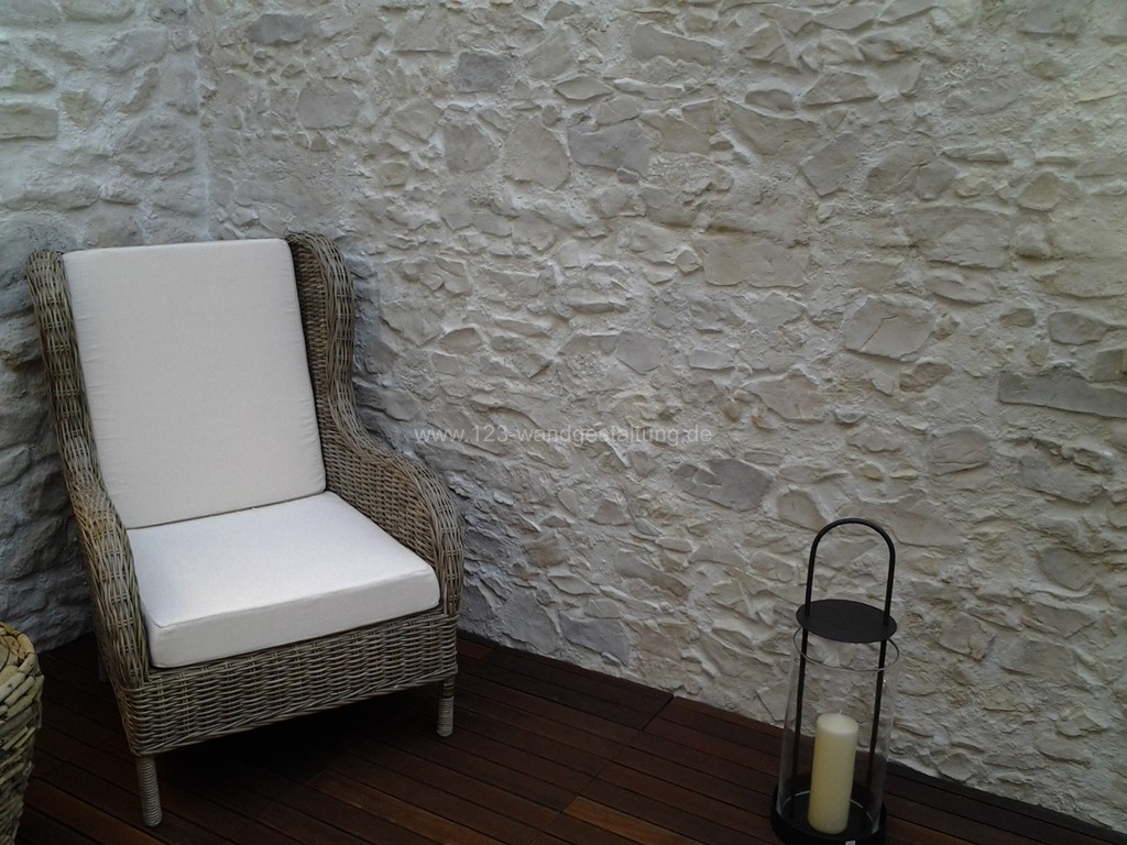 Kunststeinpaneele marsalla für eine mediterrane wandgestaltung Wohnzimmerwand grau