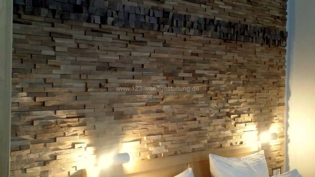 Moderne holzverkleidungen im hotel mit der holzpaneele gently eiche