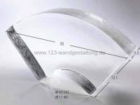 Glasbausteine Mattone - 1-4 di Corona Circolare