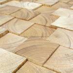 Holzverkleidung Blocks Fichte / Tanne mit geschliffener Oberfläche