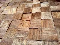 Holzverkleidung Blocks - Gently 5 x 5 cm - Nussholz