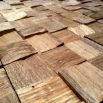 Holzverkleidung Blocks - Gently 5 x 5 cm - Nussholz