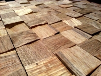 Holzverkleidung Blocks - Gently 5 x 5 cm - Nussholz
