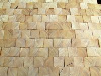 Holzverkleidung Blocks Fichte / Tanne mit geschliffener Oberfläche