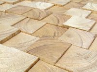 Holzverkleidung Blocks Fichte / Tanne mit geschliffener Oberfläche