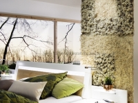 Mooswand - Moosbild - Curly und Islandmoos - Schlafzimmer