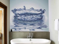 Mosaikfliesen Glassdecor im Badezimmer