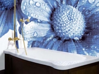 Mosaikfliesen Glassdecor im Badezimmer