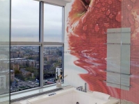 Mosaikfliesen Glassdecor im Badezimmer