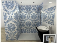 Mosaikfliesen Glassdecor im Badezimmer