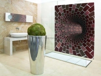 Mosaikfliesen Glassdecor im Badezimmer