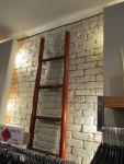 Kunststeinpaneele Manhatten weiss - Ladenbau Modegeschäft
