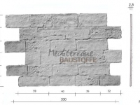 Steinpaneele Mostar Massblatt
