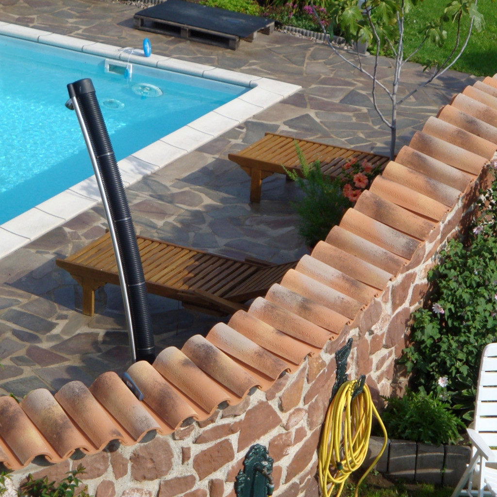 Gartengestaltung Mauerabdeckung Moench Nonne Toscana