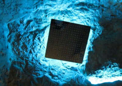 Kunstfelsen - Felsengrotte - Dusche - Led