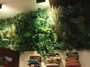 Kunstpflanzen Wandgestaltung Restaurant Cafe 2