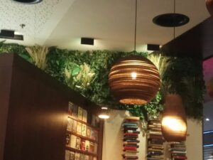 Kunstpflanzen Wandgestaltung Restaurant Cafe 5