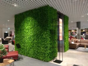 Kunstpflanzenwand - Einrichtungshaus - Aufzug