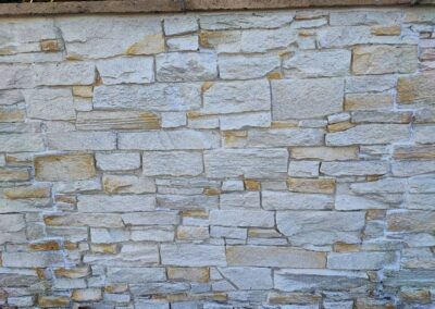 Kunststeinpaneele Amalfi - Creme - Gartenmauer