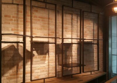 Kunststeinpaneele Queens - Ziegelwand - Ladenbau - Store