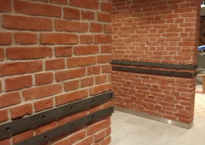 Kunststeinpaneele Queens Rot Antik - Ziegelwand - Einkaufscenter