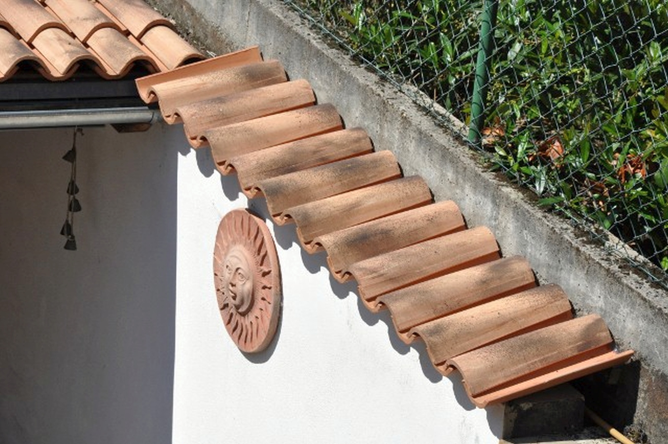 Moench Nonnen Ziegel - Toscana - Vecchio Giallo - Gartenmauer