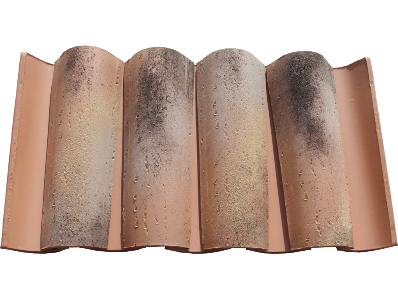 Mönch Nonnen Dachziegel - Toscana in der Farbe Vecchio Rustico