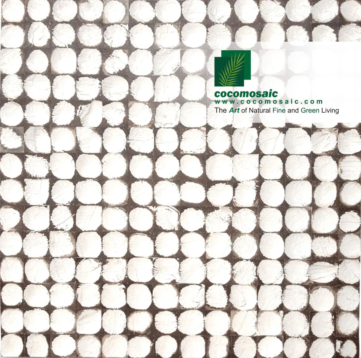 Mosaikfliesen Cocomosaik White Patina