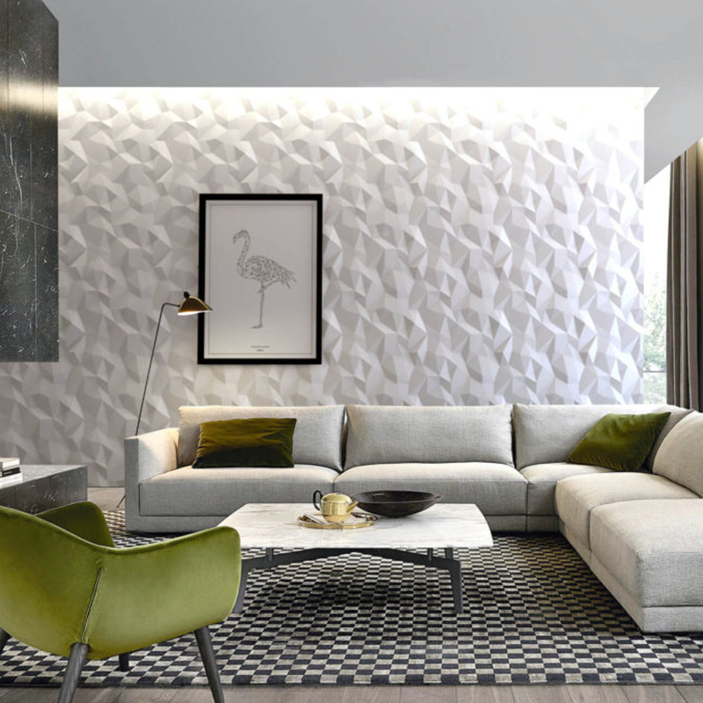 Wandgestaltung - 3D-Paneele - Wohnzimmer